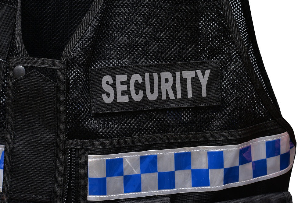 Rac3 Black BC Hi Vis Security Tactical Dog Handler tac vest (Vest-BC-BL)