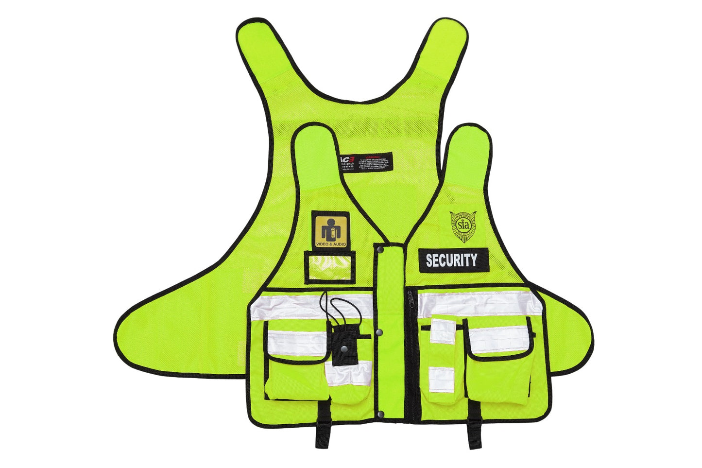 Rac3 New Yellow Regular Security Tactical Enforcement Tac Vest (V-AUD-VID-YL)