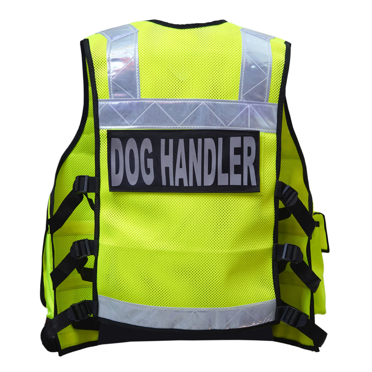 RAC3 Reflective K9 Dog Handler Vest with Pockets - Adjustable Small to 5XL - Durable High Visibility Working Dog Apparel