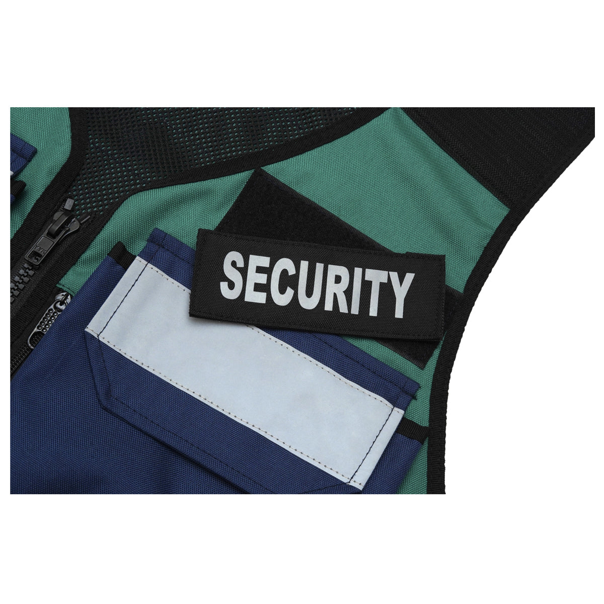 RAC3 Reflective Security Vest with Pockets - Adjustable Small to 5XL - High Visibility Security Guard & Worker Vest