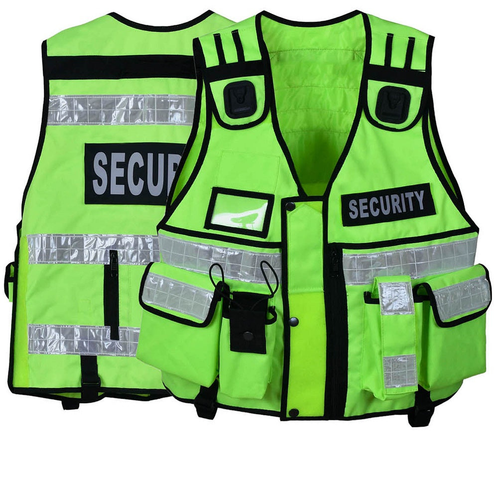 Rac3 Yellow Cordoura Security Tactical Enforcement Tac Vest (V-FC-YL)