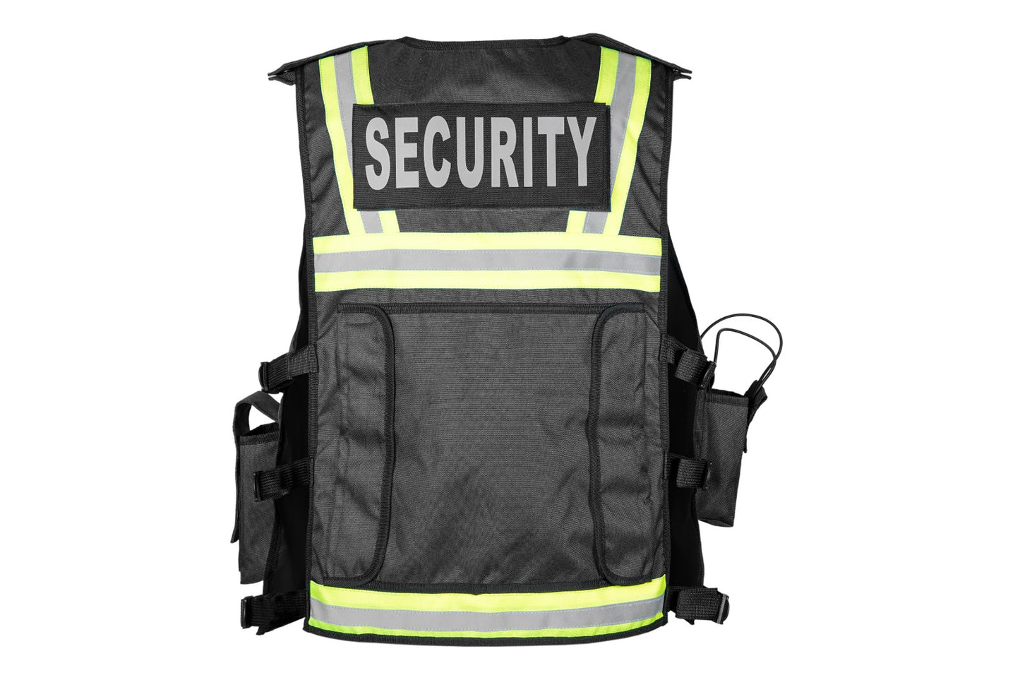 Rac3 New Black Hi Vis Security Tactical Dog Handler tac vest (V-2Tone-BL)