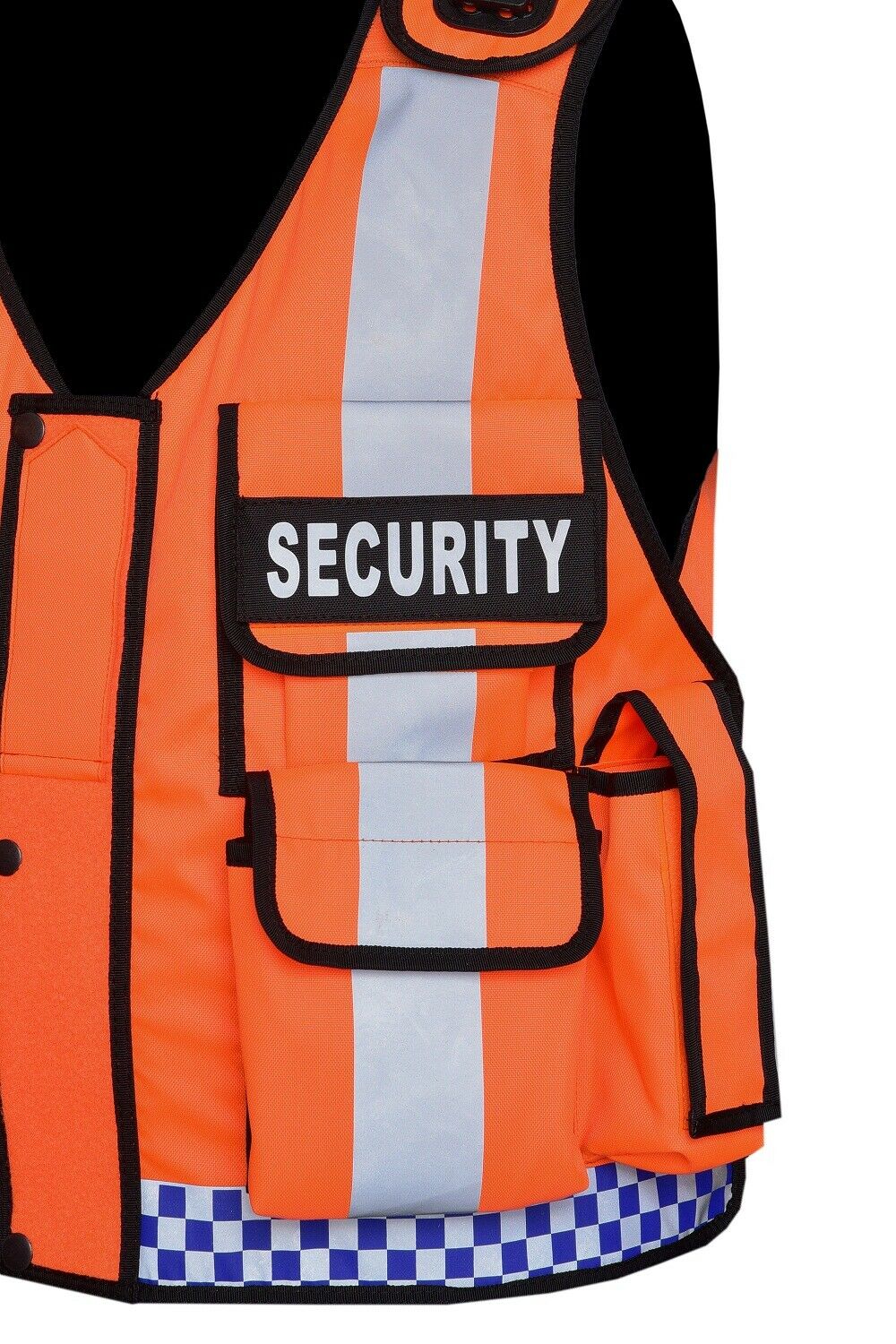 Rac3 Orange Printed Security Tactical Enforcement Tac Vest (V-NP-OR)