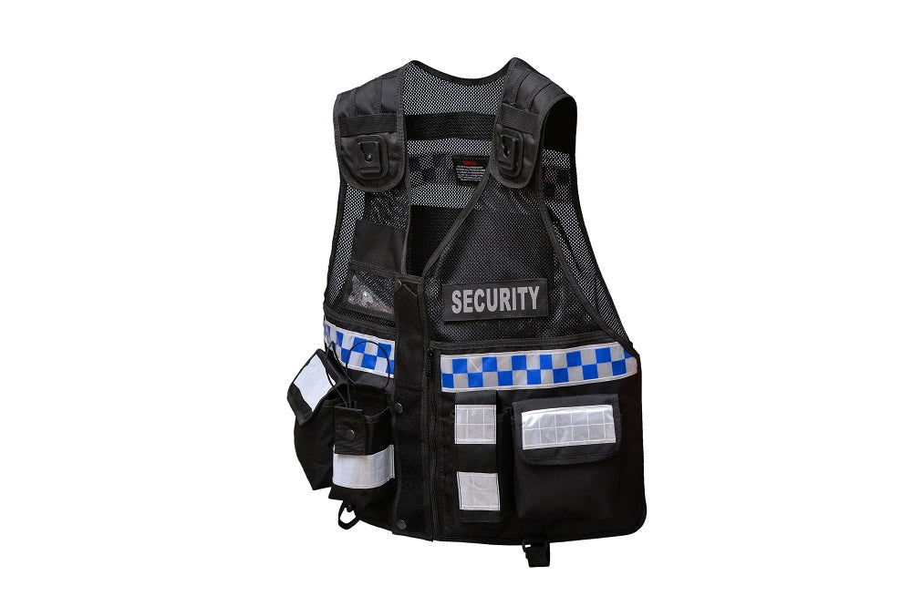 Rac3 Black BC Hi Vis Security Tactical Dog Handler tac vest