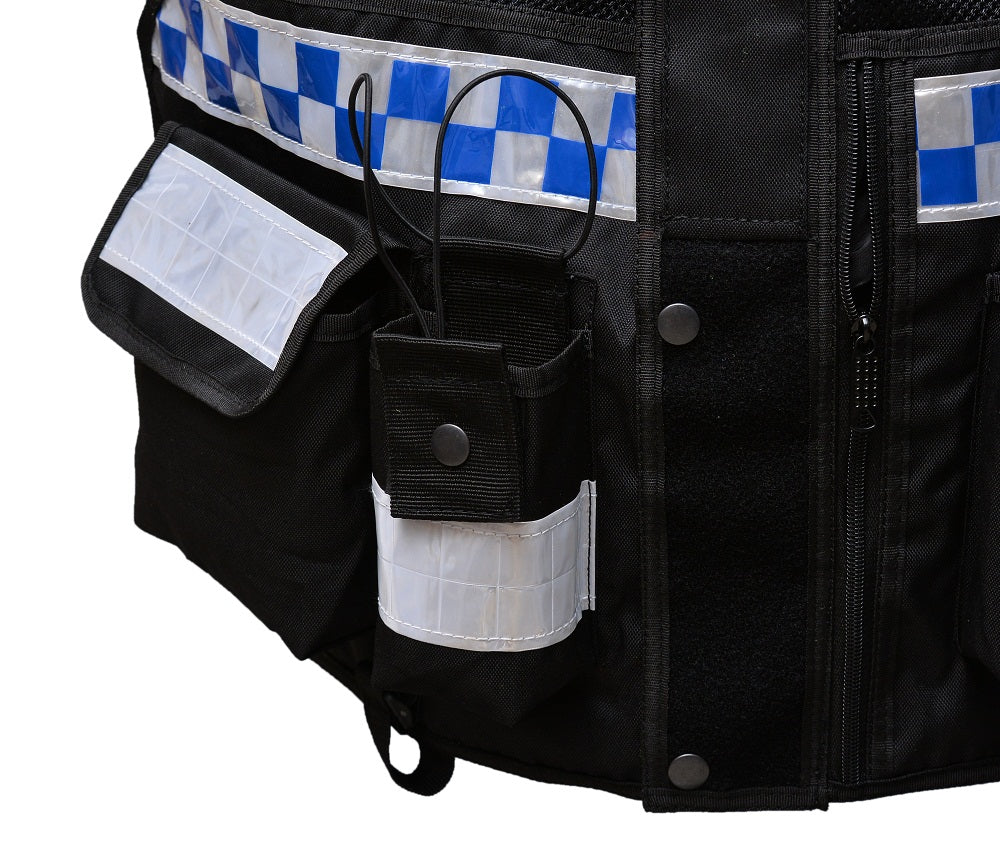 Rac3 Black BC Hi Vis Security Tactical Dog Handler tac vest