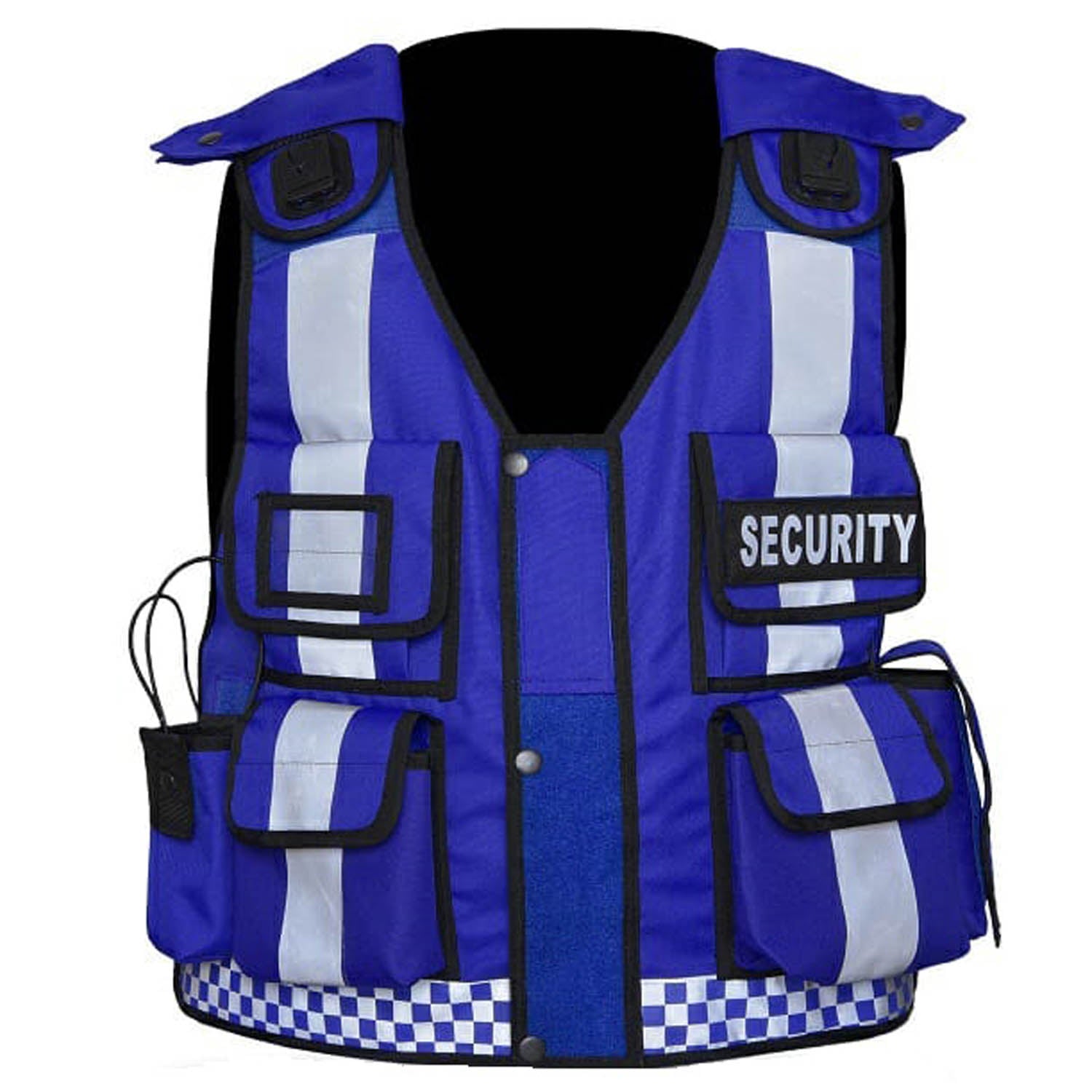 Rac3 Blue Printed Security Tactical Enforcement Tac Vest (Vest-NP-BU ...