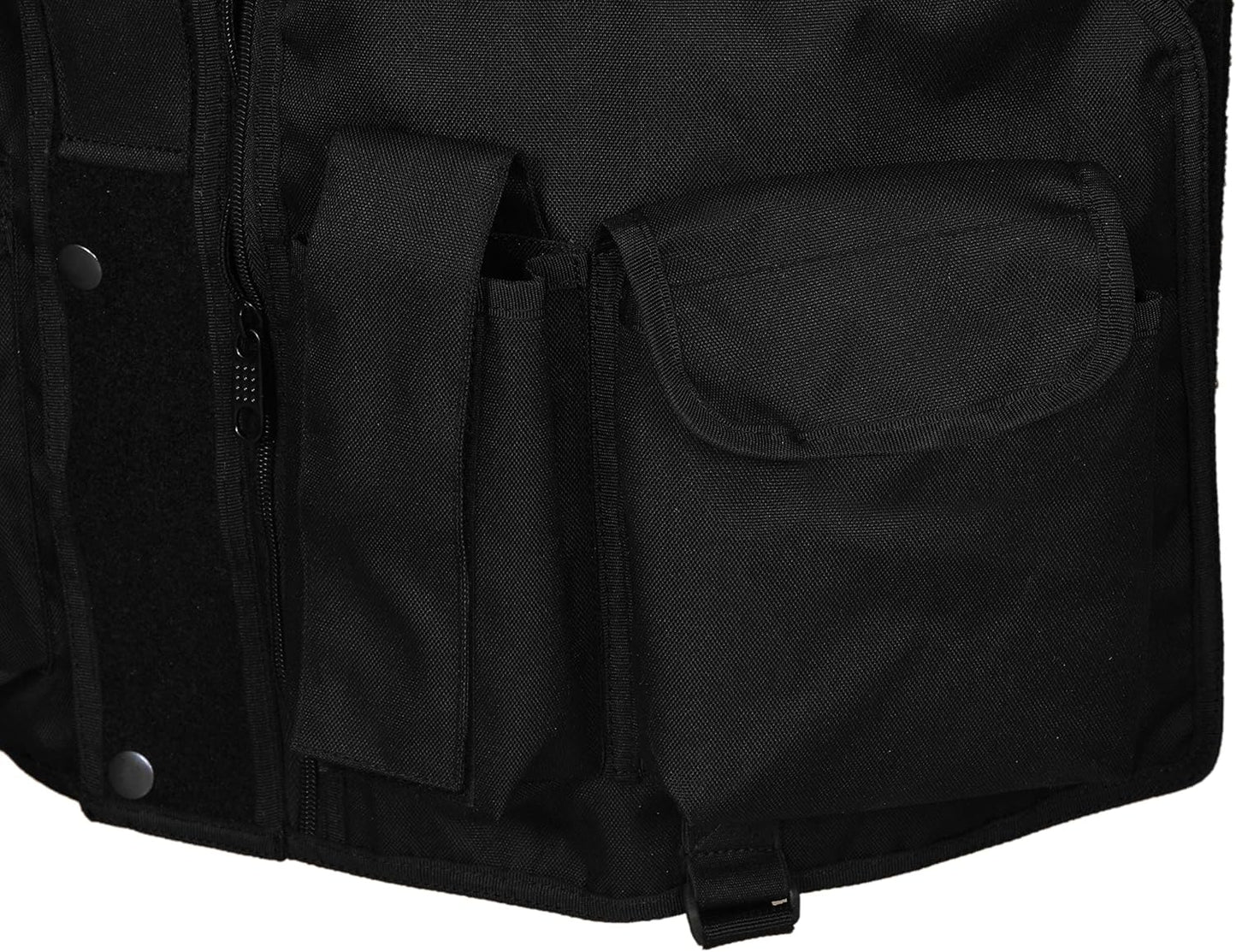 Rac3 Black Plain Security Tactical Enforcement Tac Vest (V-P-BL)