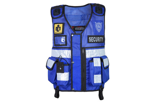 Rac3 New Blue Regular Hi Viz Security Tactical CCTV Tac Vest