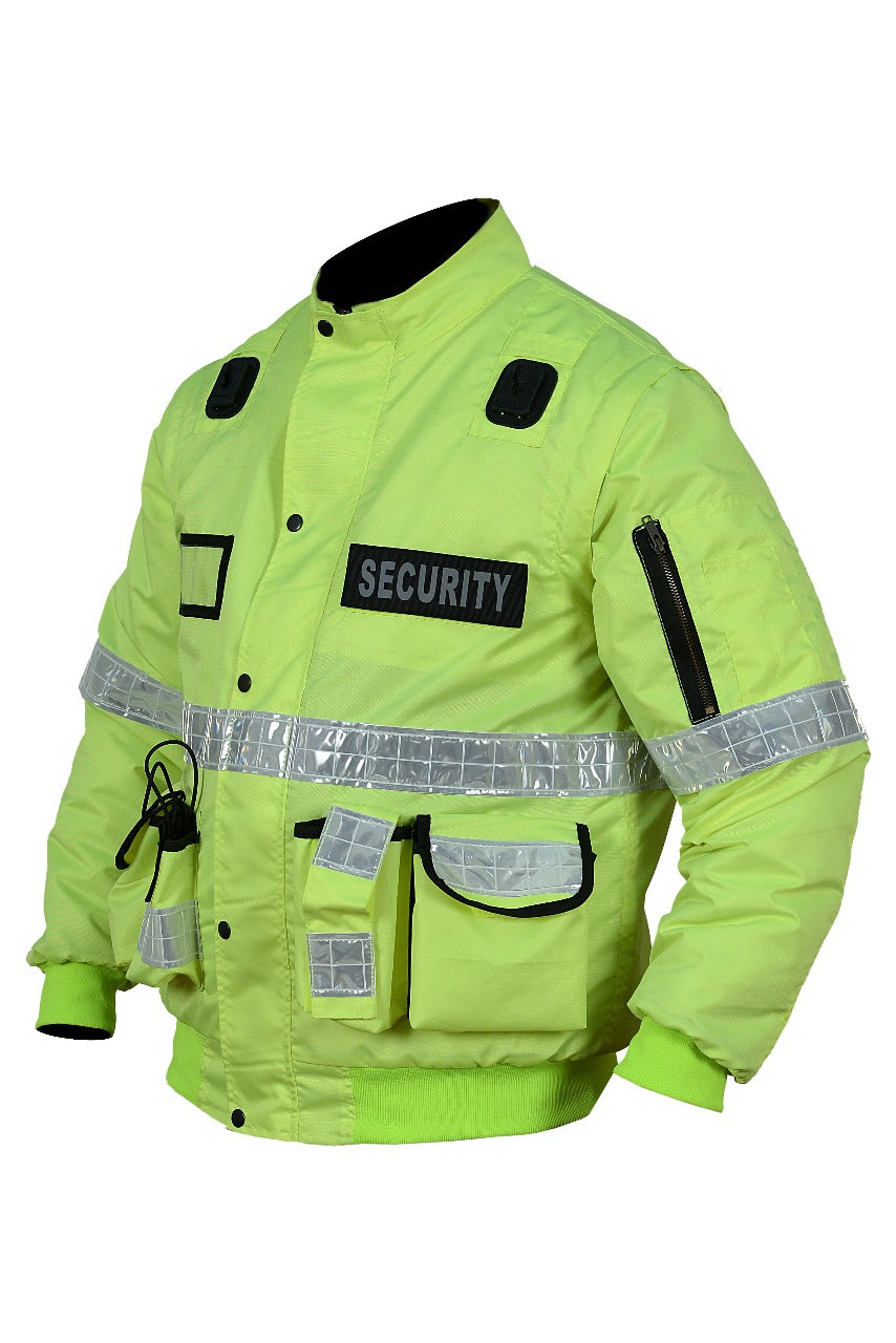 RAC3 Mens 2 in 1 Oxford Security Dog Handler Vest, Jacket with Removable Sleeves