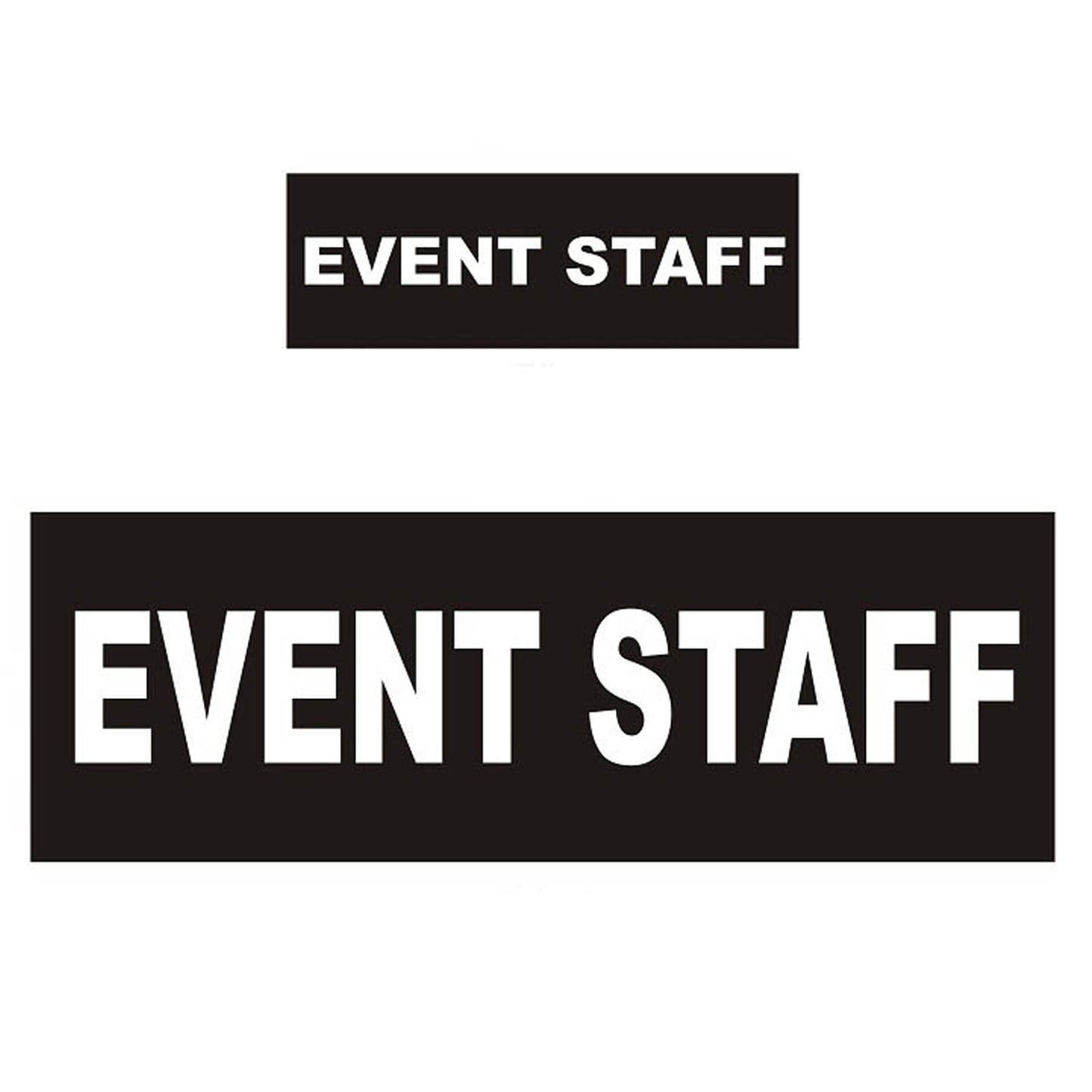 REFLECTIVE VELCRO® BADGES Pack of 2 Jacket Vest Front and back