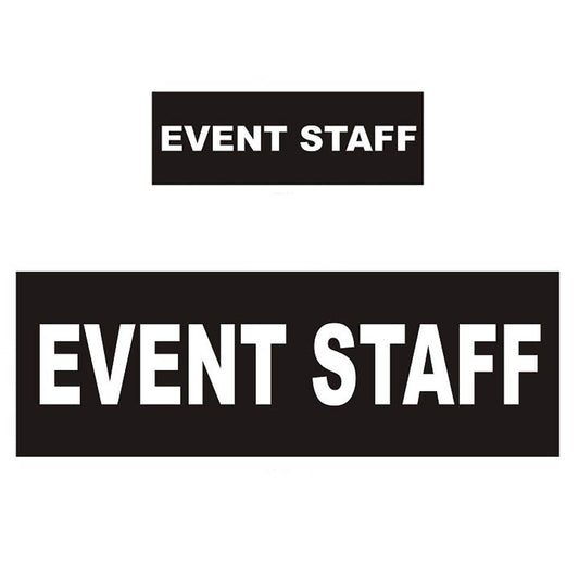 REFLECTIVE VELCRO® BADGES Pack of 2 Jacket Vest Front and back