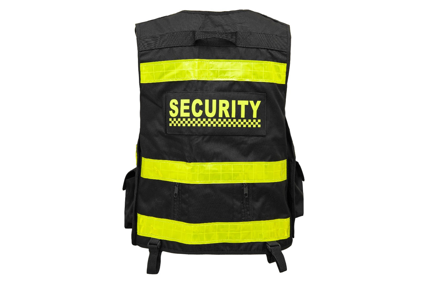 Rac3 New Black Regular Hi Viz Security Tactical CCTV Tac Vest