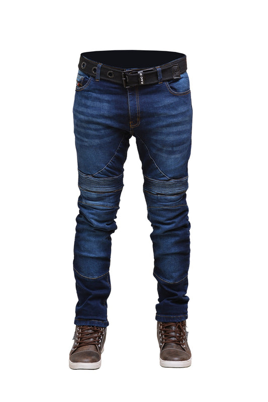 RAC3 Original Men's Slim Fit Motorbike Protective Armored Lining Denim Jeans Trousers