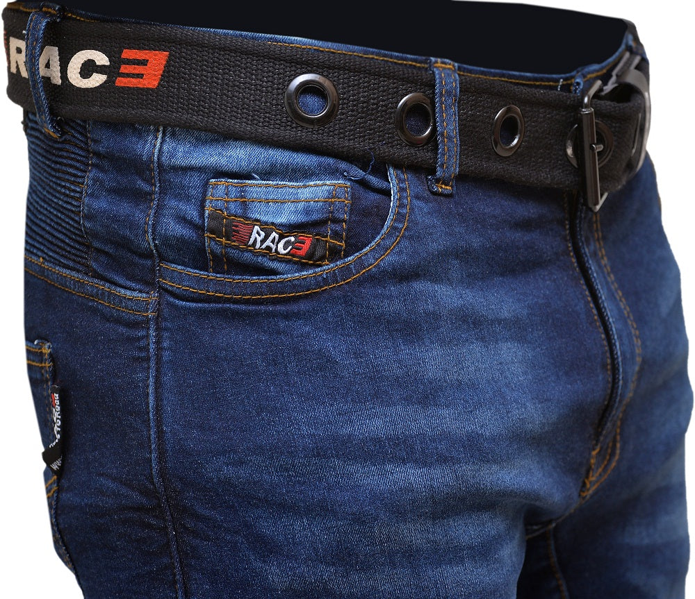 RAC3 Original Men's Slim Fit Motorbike Protective Armored Lining Denim Jeans Trousers