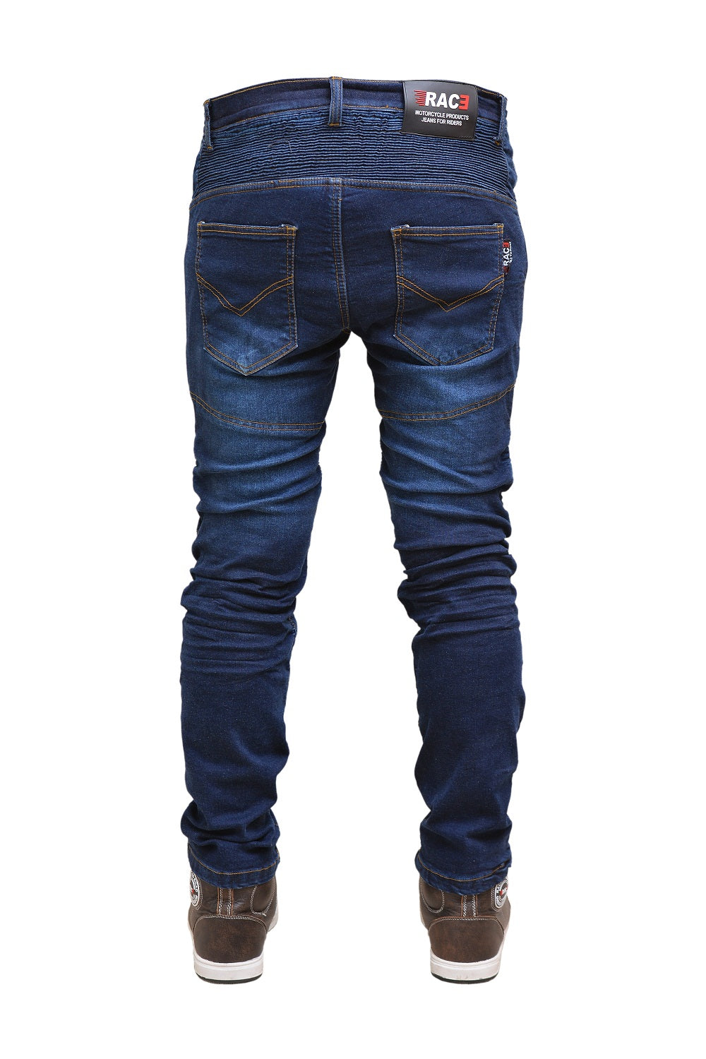 RAC3 Original Men's Slim Fit Motorbike Protective Armored Lining Denim Jeans Trousers