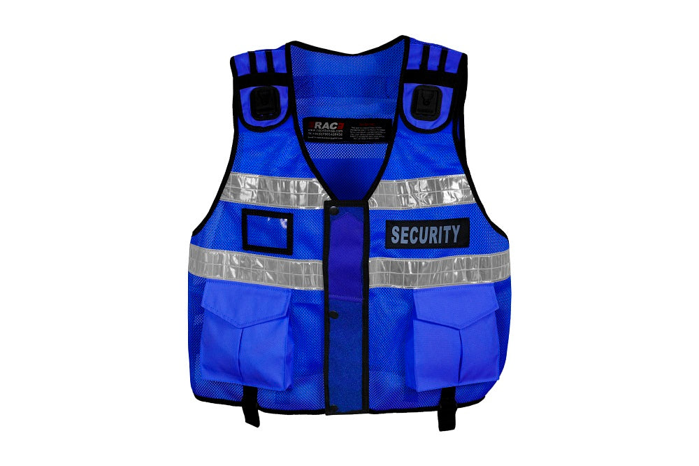 Rac3 Blue Short Security Tactical Enforcement Tac Vest (Vest-S-2-BU ...