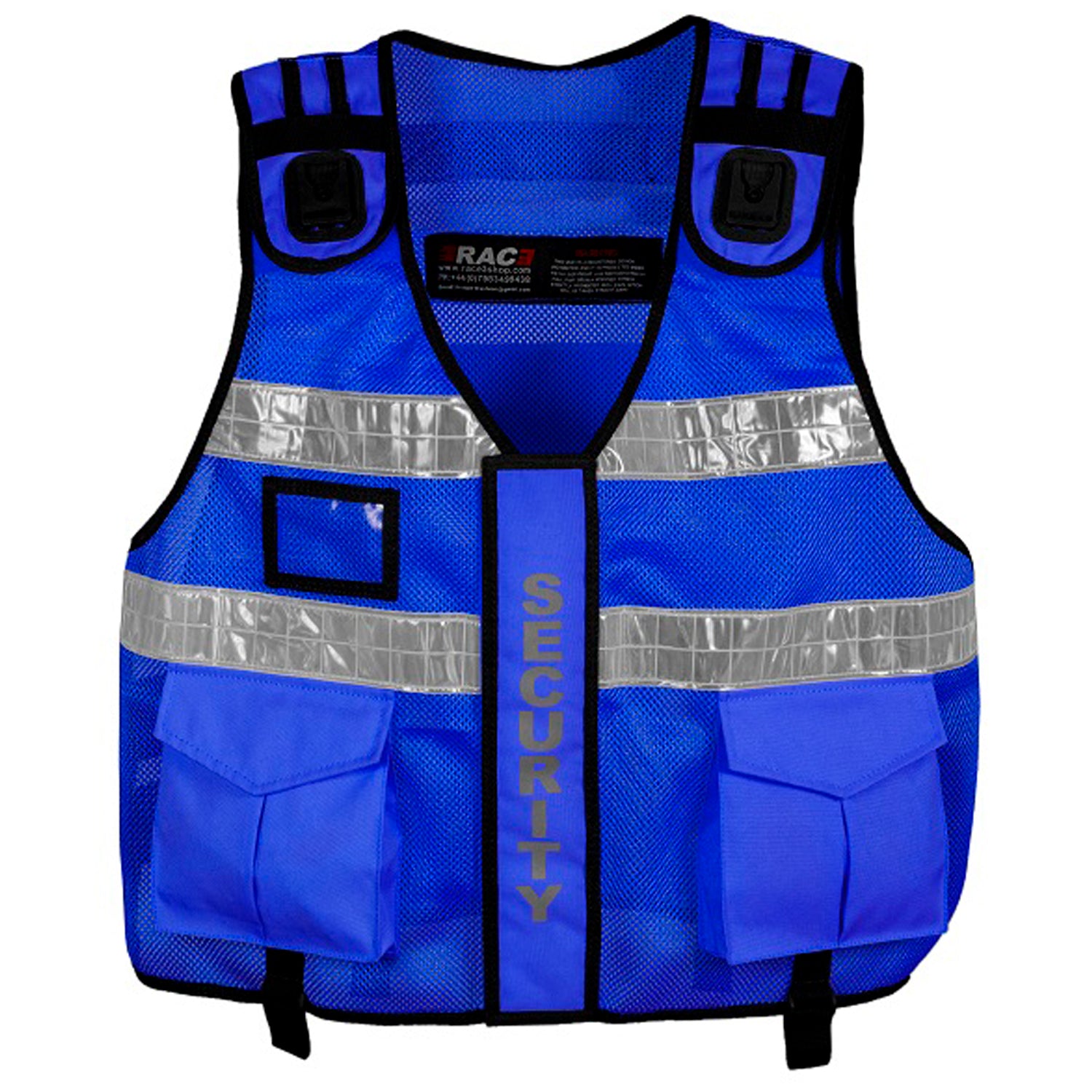 Rac3 Blue Short Security Tactical Enforcement Tac Vest (Vest-S-BU ...
