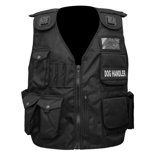 RAC3 Dog Handler Work Vest with Multiple Pockets - Adjustable Small to 5XL - Professional K9 Training & Working Dog Apparel