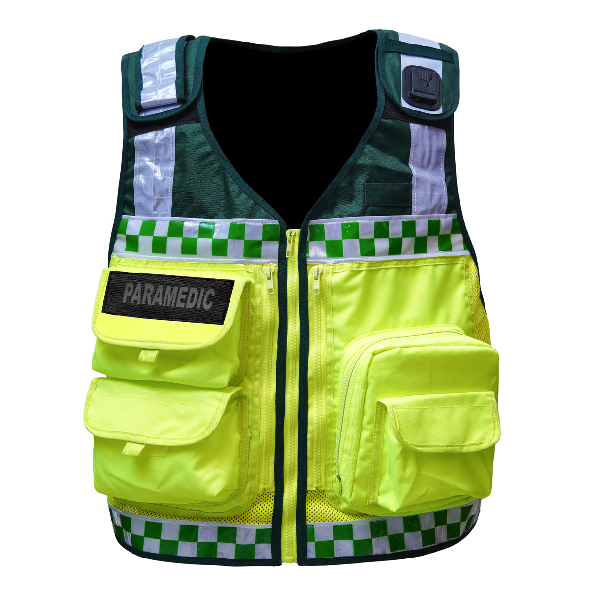 RAC3 Reflective Paramedic Vest with Multiple Pockets - Adjustable Small to 5XL - High Visibility EMT Emergency Medical Apparel