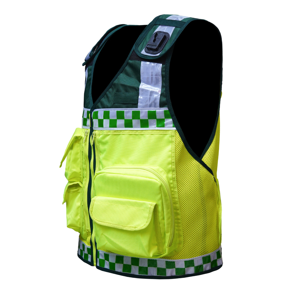 RAC3 Reflective Paramedic Vest with Multiple Pockets - Adjustable Small to 5XL - High Visibility EMT Emergency Medical Apparel