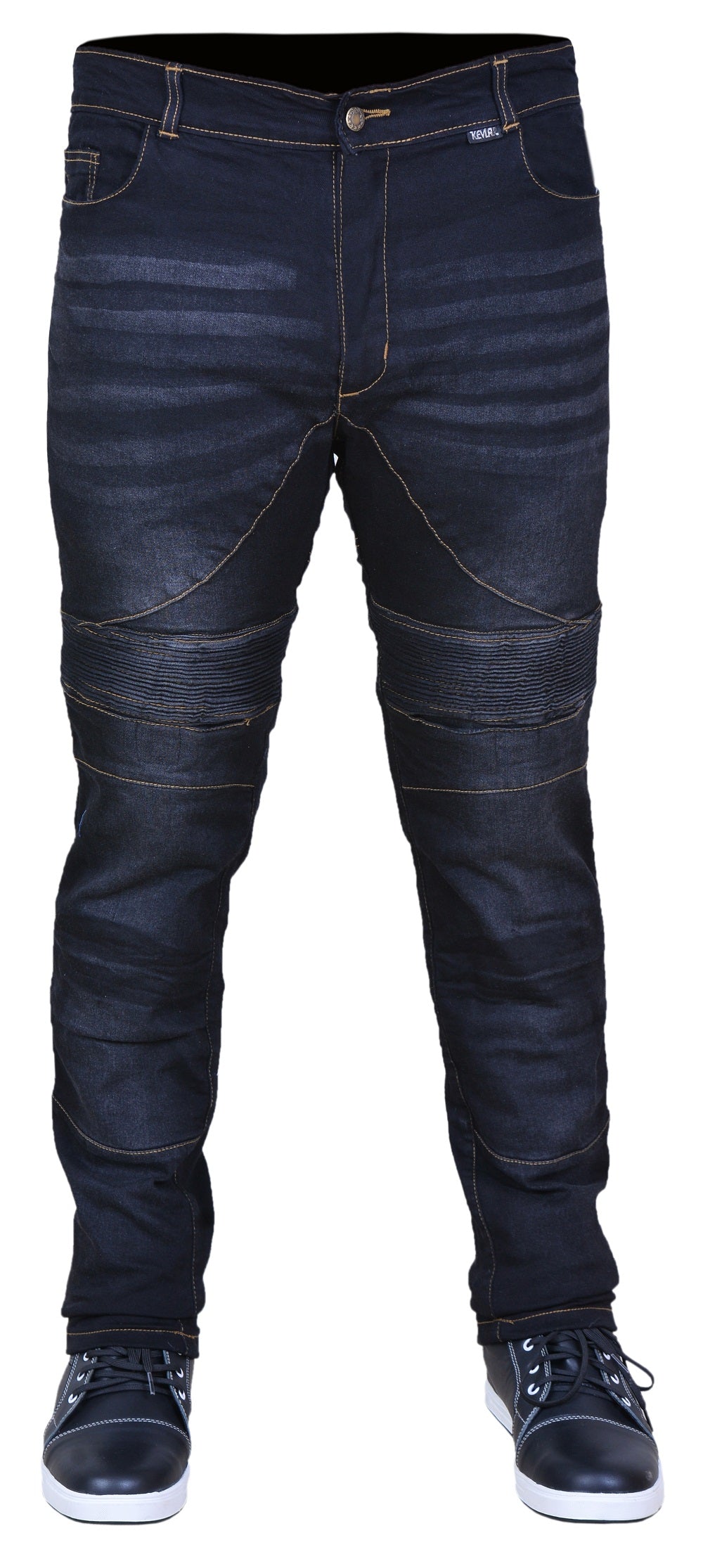 RAC3 Original Men's Slim Fit Motorbike Protective Armored Lining Denim Jeans Trousers
