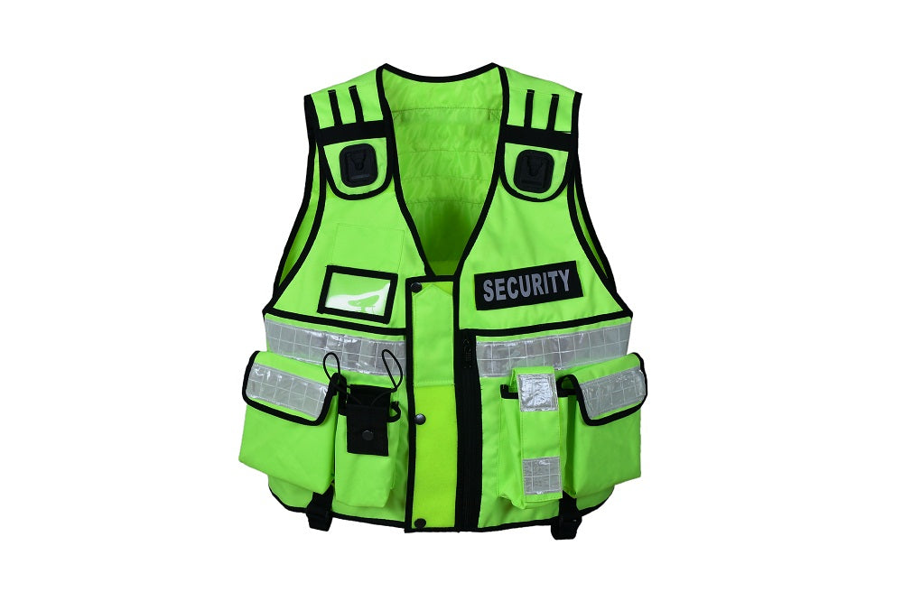 Rac3 Yellow Cordoura Security Tactical Enforcement Tac Vest (V-FC-YL)