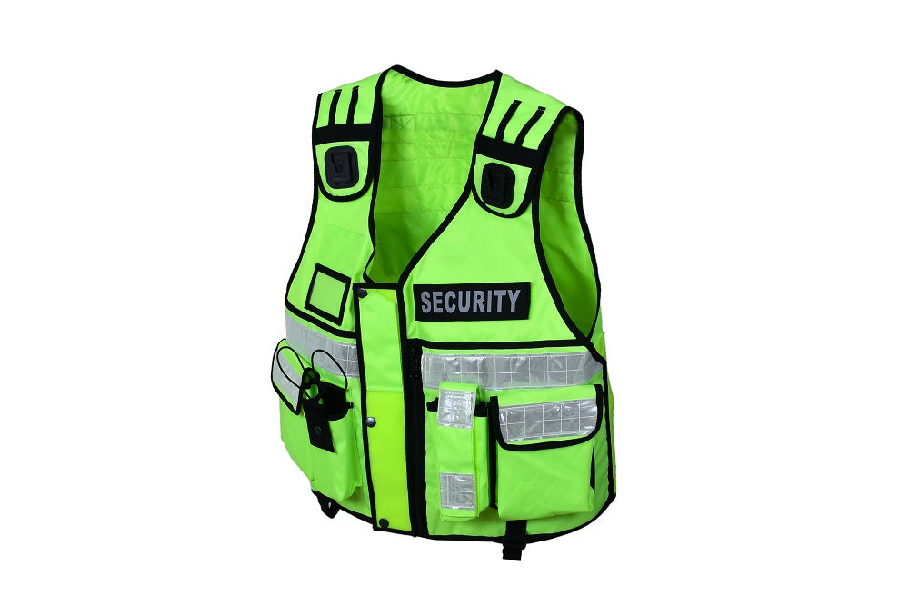 Rac3 Yellow Cordoura Security Tactical Enforcement Tac Vest (V-FC-YL)