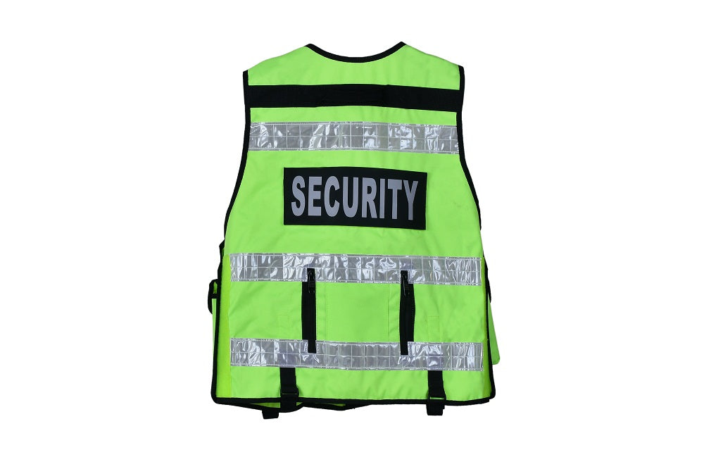 Rac3 Yellow Cordoura Security Tactical Enforcement Tac Vest (V-FC-YL)